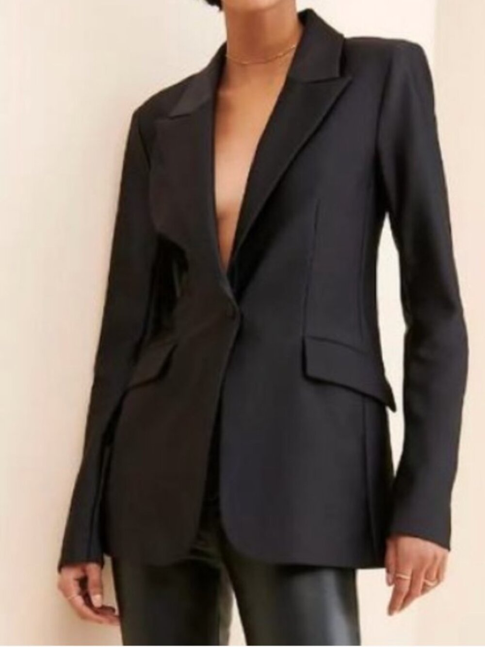 Good American Scuba Fitted Blazer